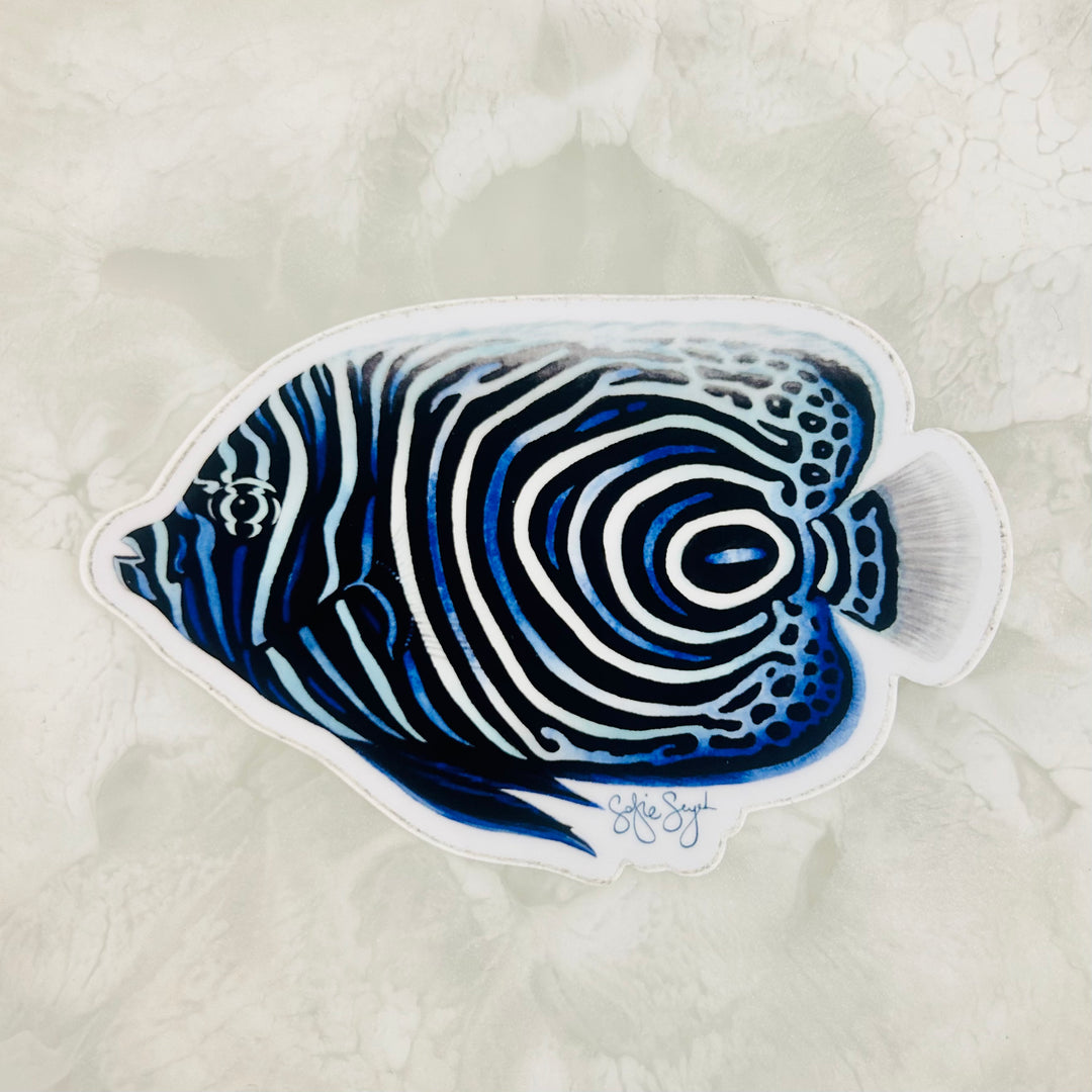 Emperor Angelfish Sticker