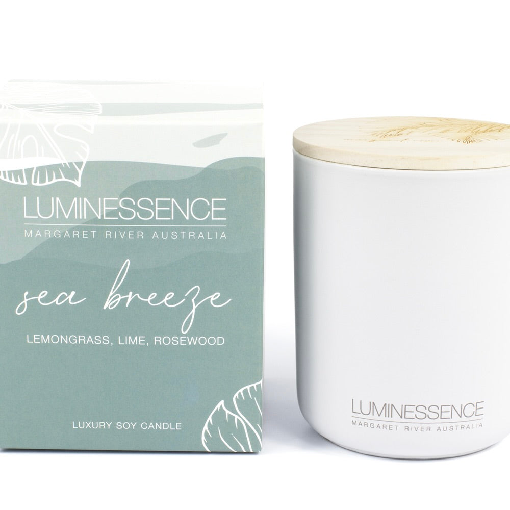 SEA BREEZE | Lemongrass, Lime & Rosewood Soy Candle