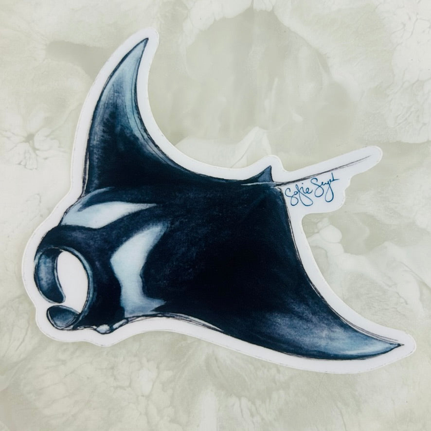 Manuel Manta Ray Sticker