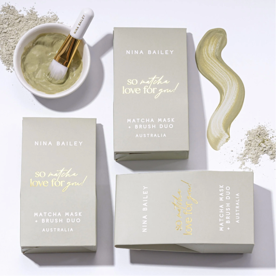 Matcha Clay Mask + Brush Duo