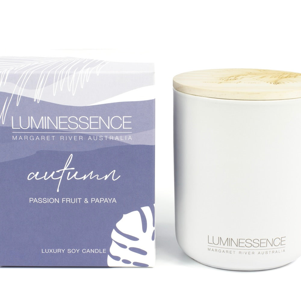 AUTUMN | Passionfruit & Papaya Soy Candle