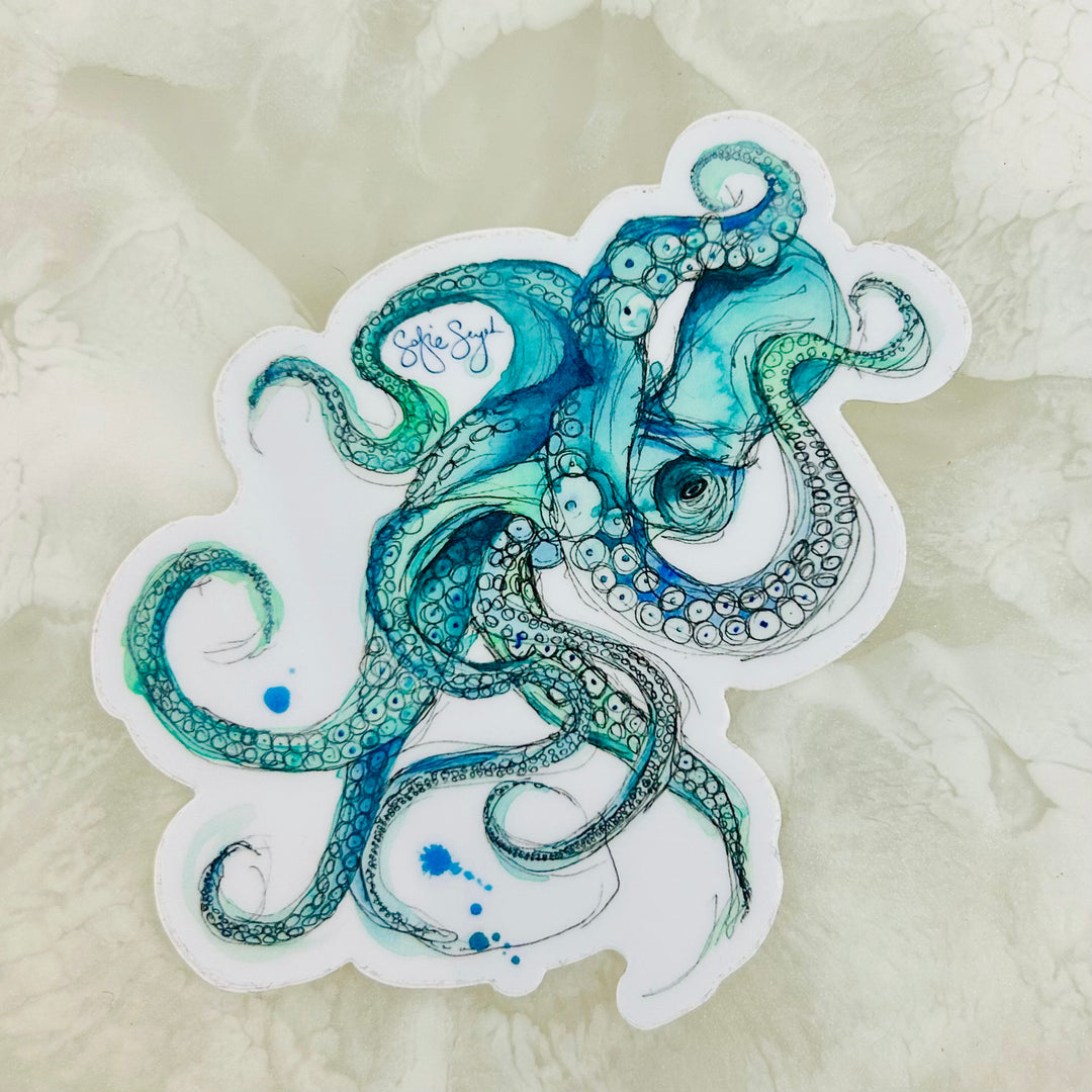 Senor Octopus Sticker