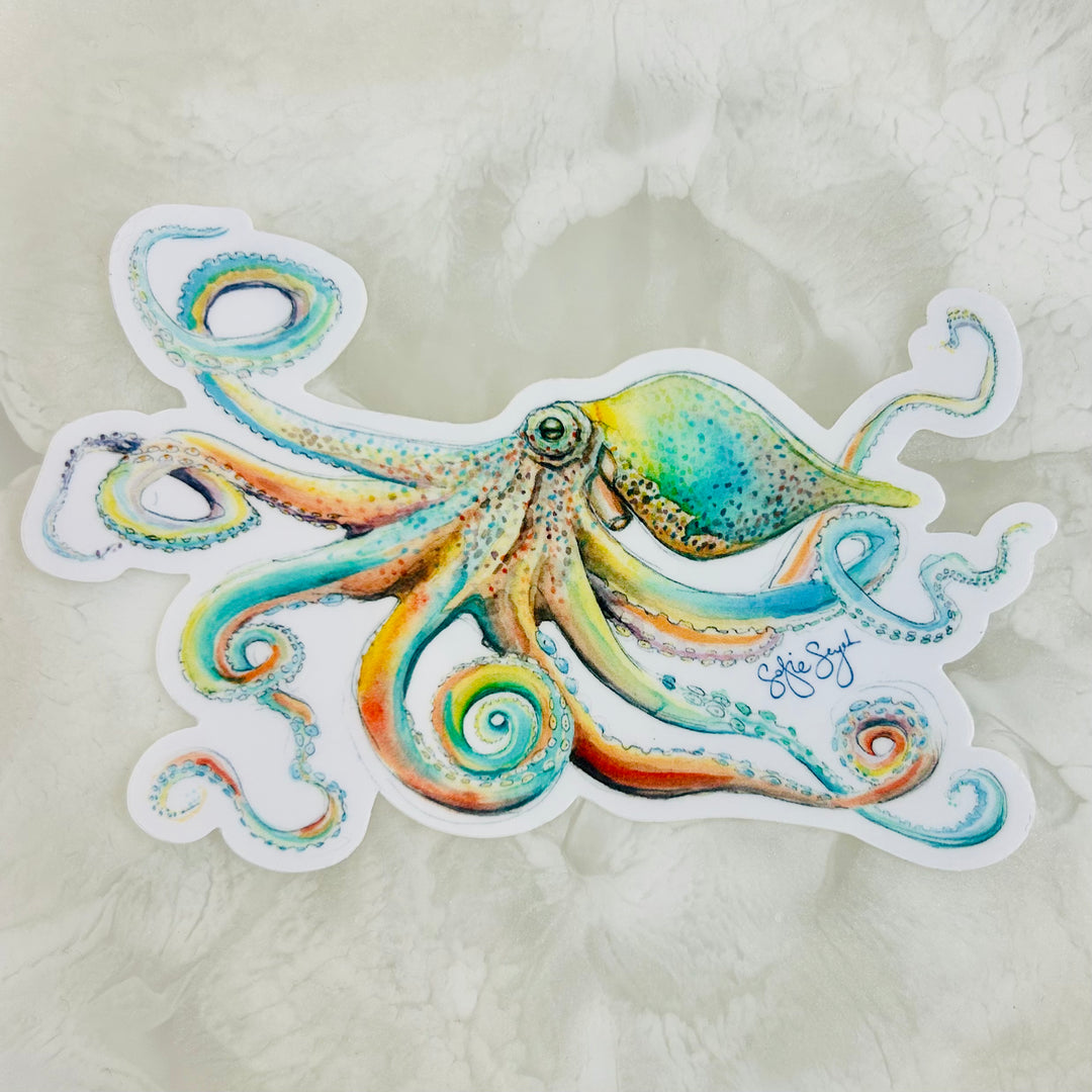 Arcoiris Octopus Sticker