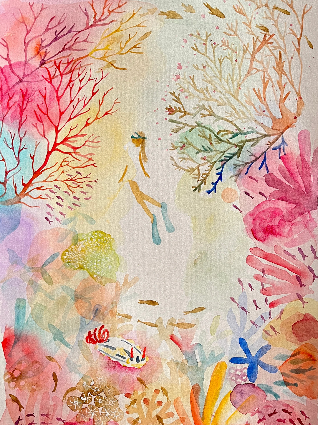 Dive at Muiron islands #2 A3 Print