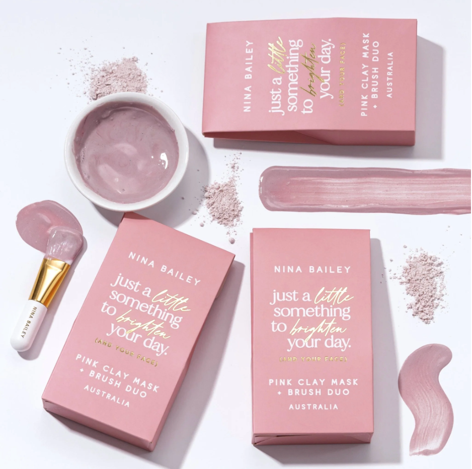 Pink Clay Mask + Brush Duo