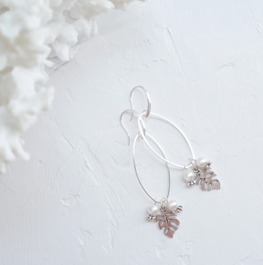 Emma White Earring