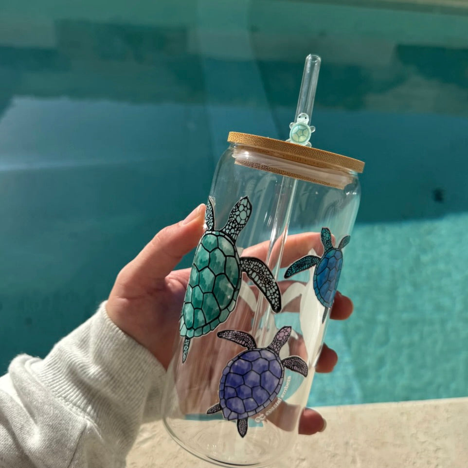 Turtle Glass Tumbler