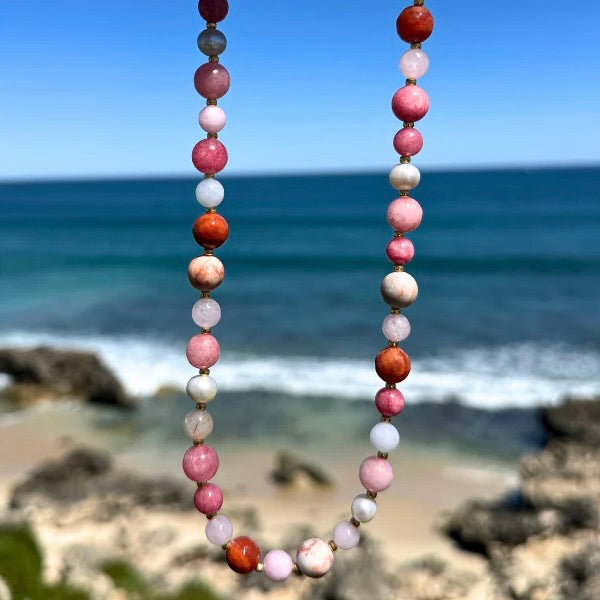 Kalbarri Sunsets Beaded Necklace