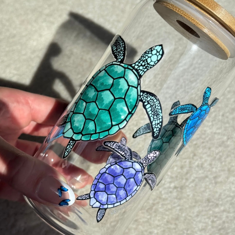 Turtle Glass Tumbler