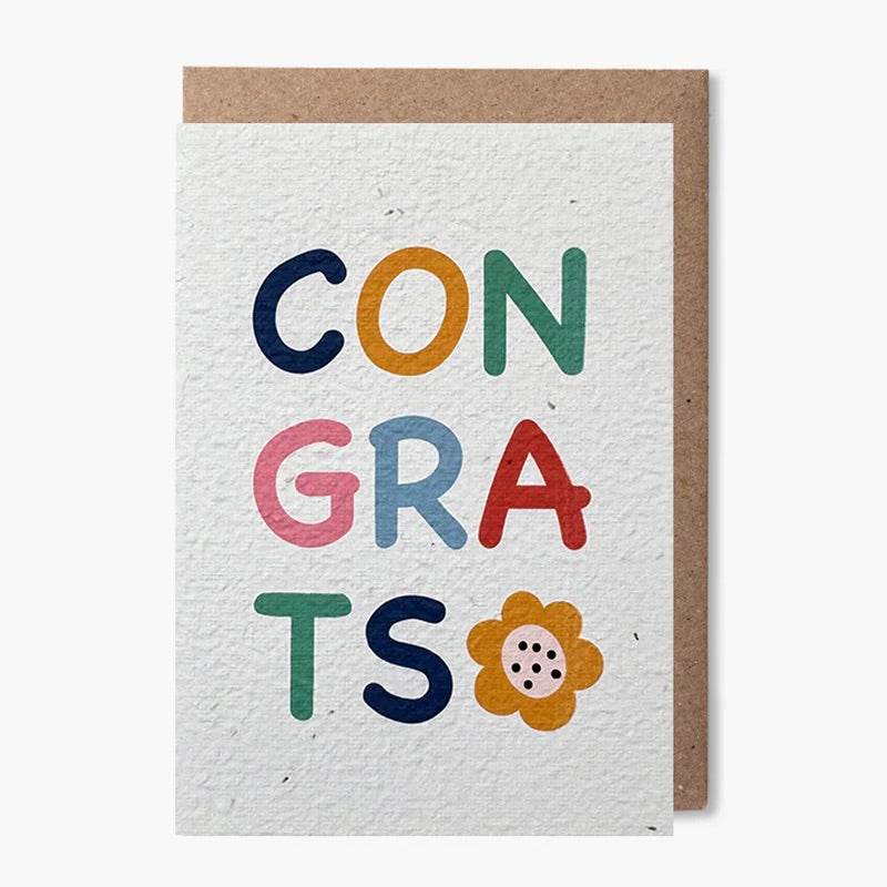 Congrats Plantable Card