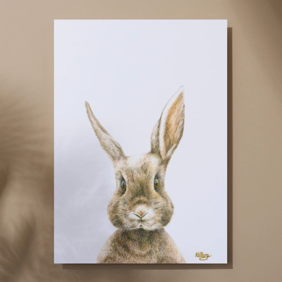 Brown Bunny Rabbit - Art Print