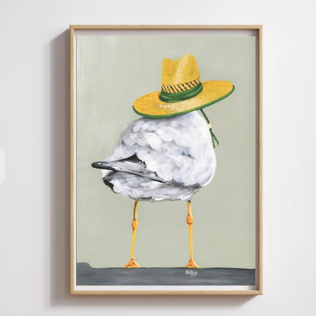 Sunny Seagull - Art Print