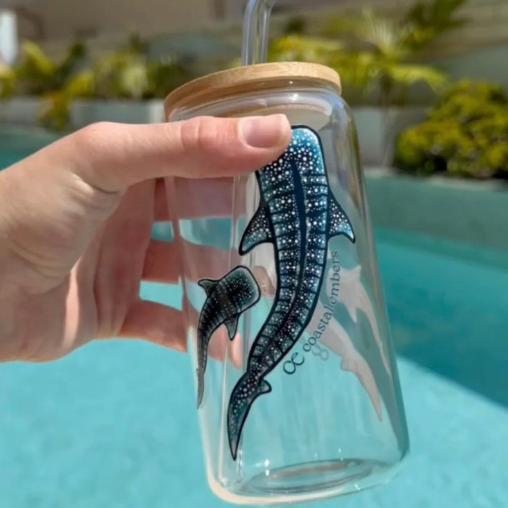 Whale Shark Glass Tumbler