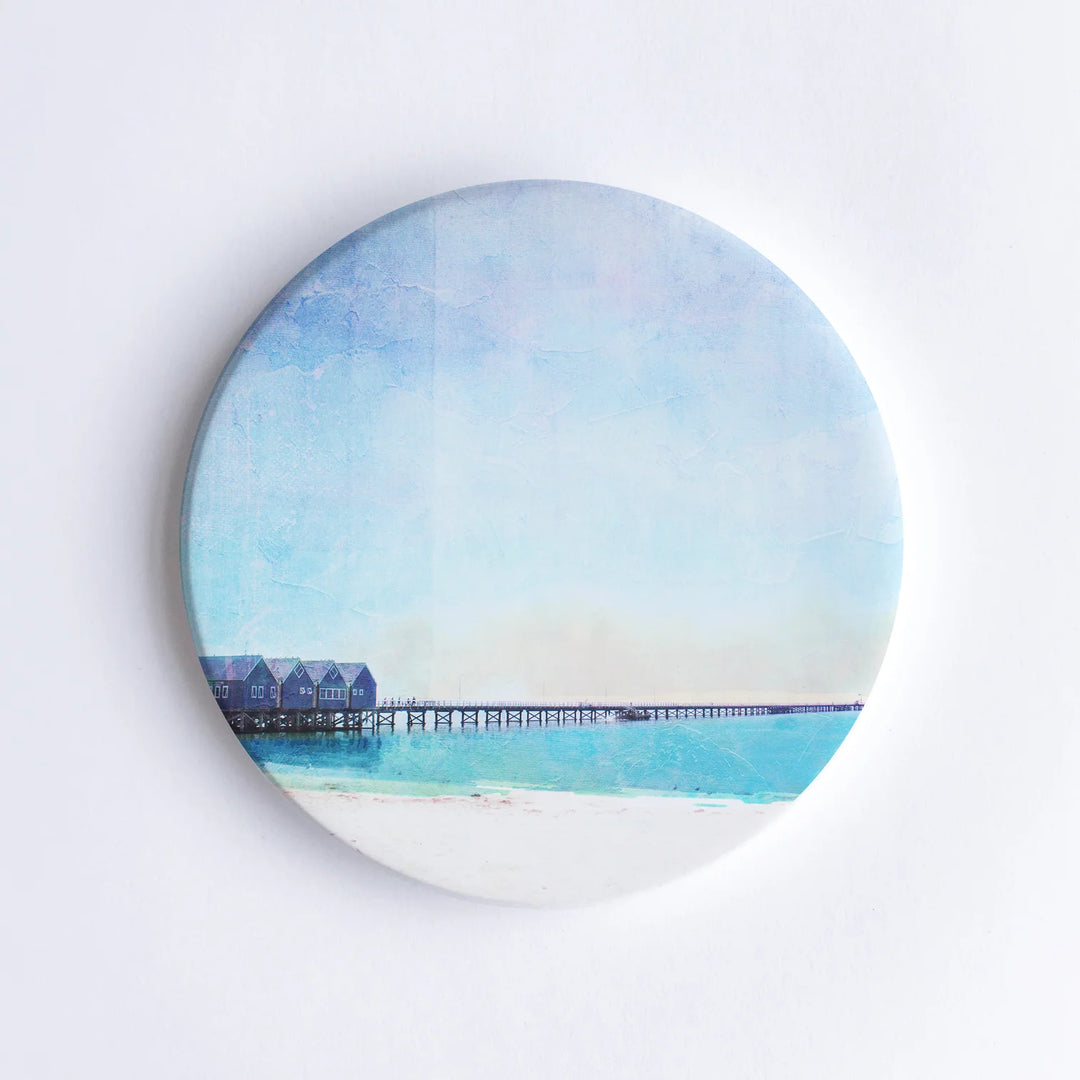 Busselton Jetty Ceramic Coaster
