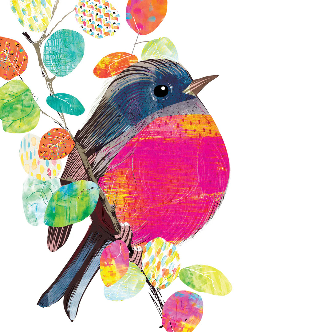 Pink Robin Art Print