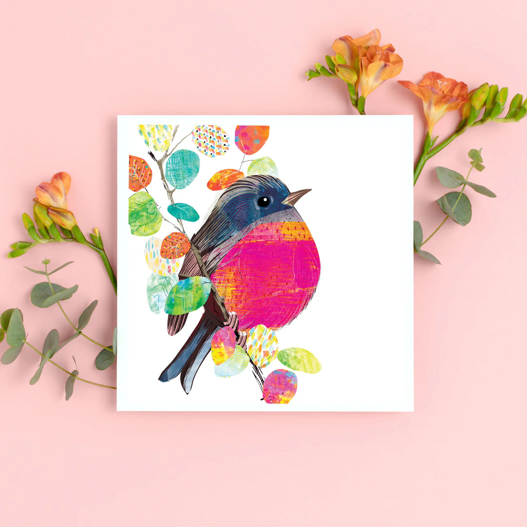 Pink Robin Art Print