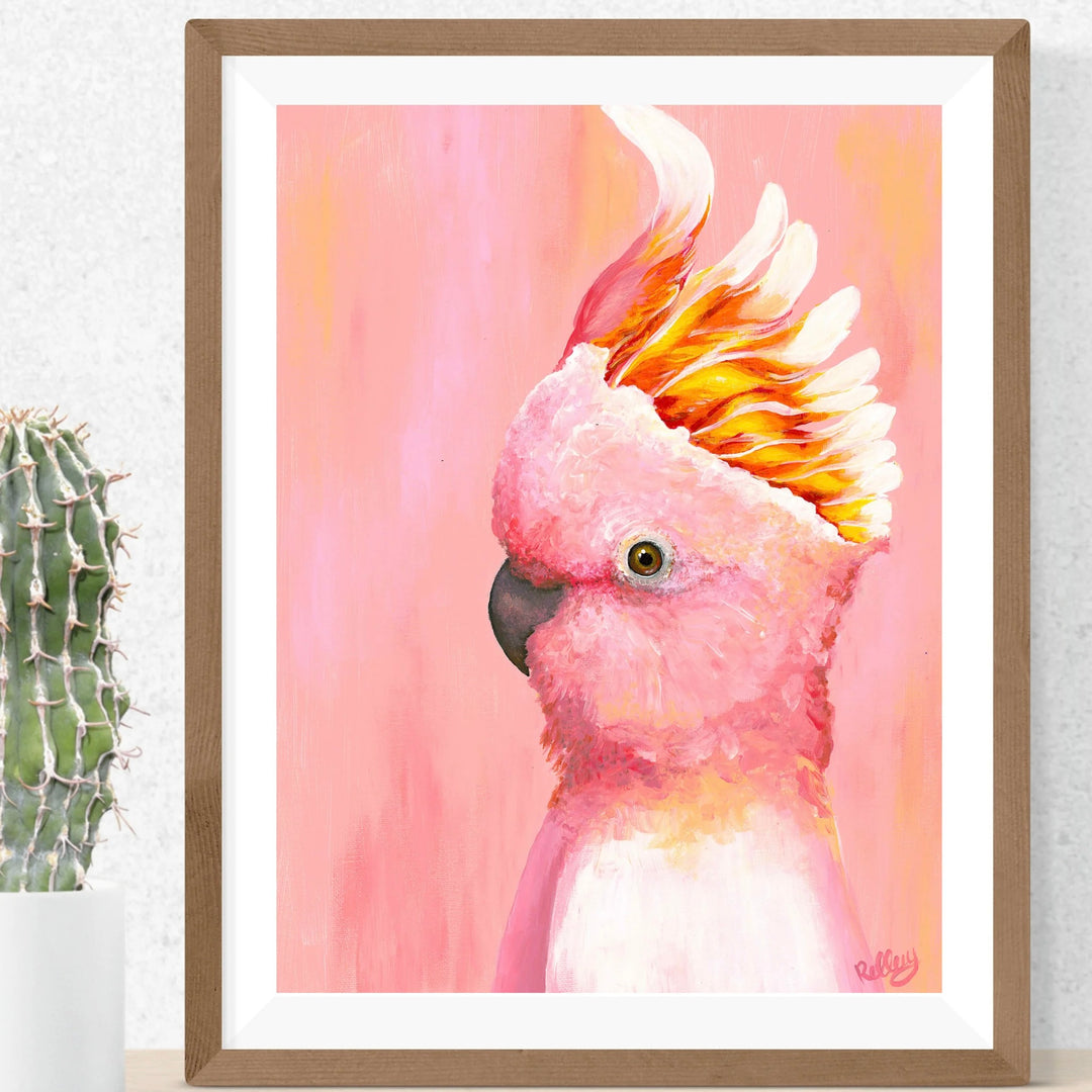 Pink Cockatoo - Art Print