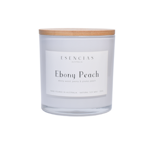 Ebony Peach Soy Candle