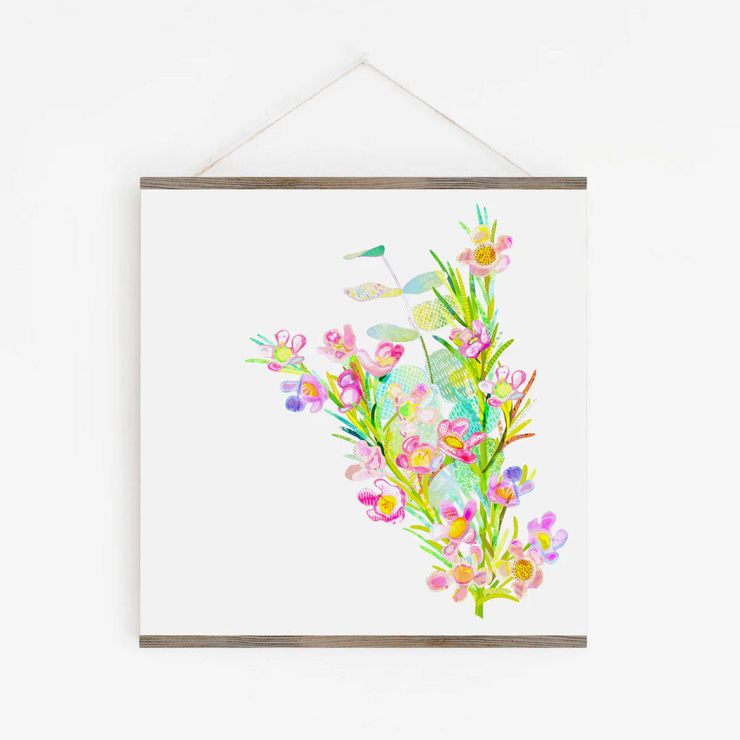 Geraldton Wax Flower Art Print